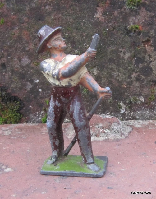 RARE ! FIGURINE PLOMB / Lead figurine - BF ? - WWI ATTELAGE POILUS