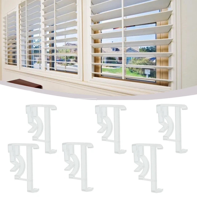 Clip per tende staffe trasparenti per ciechi Valance soggiorno casa plastica