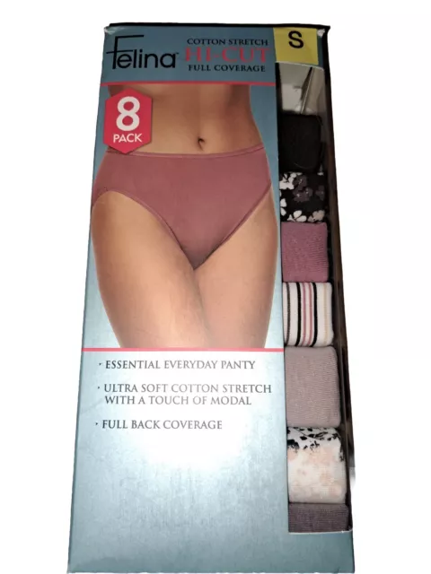 FELINA 7/ 8 Pack Ladies' Tagless Soft Modal Hi-Cut Panty Full Coverage  Underwear $16.99 - PicClick