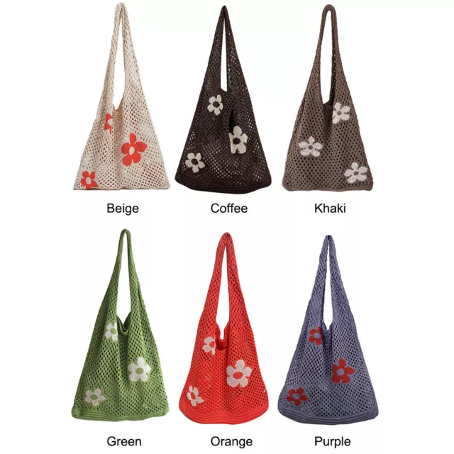 Flower Shopping Mesh Net Bag Fruit Storage Eco-Friendly Weaving Handbag 2