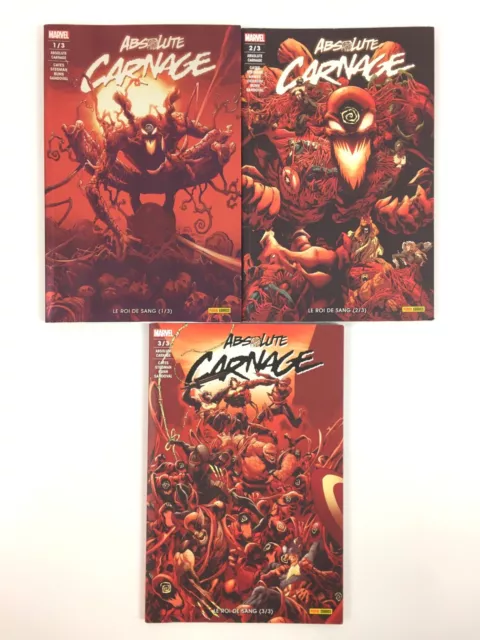 Absolute Carnage Lot 3 Comics / Tomes 1 2 3 / Panini Marvel