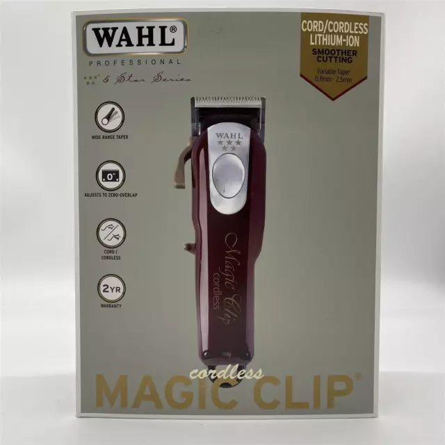 Wahl Haarschneidemaschine Magic Clip 5-Sterne Cordless, rot
