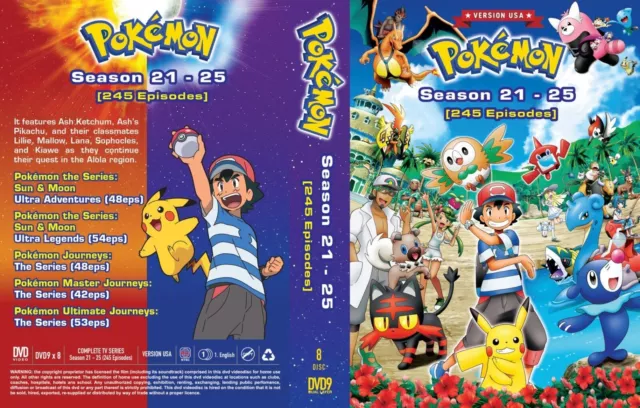 Anime DVD Pokemon Journeys: The Series Vol.1-48 End English Dubbed