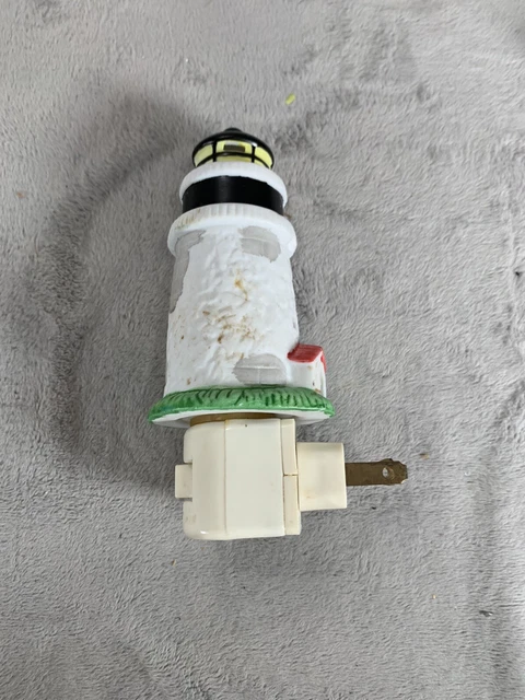 Lighthouse Nightlight Tested Working, Needs A New Light Bulb