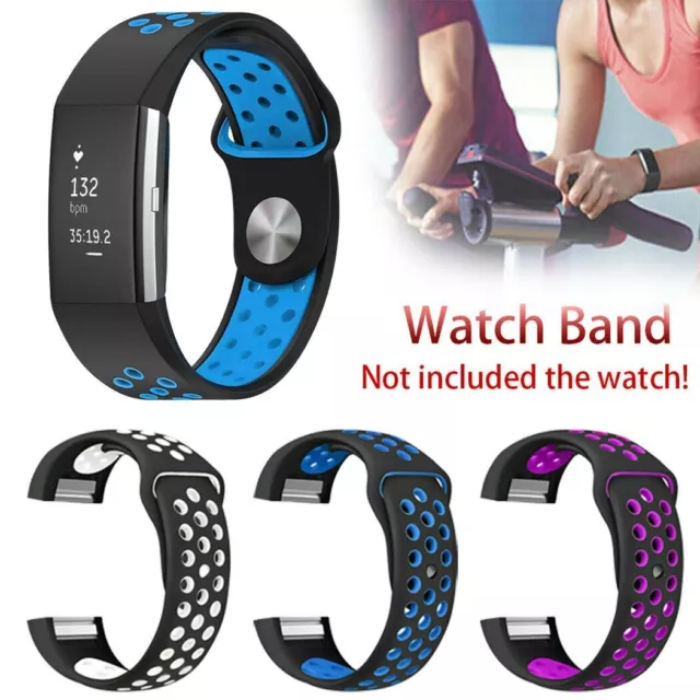 For Fitbit Charge 2 Silicone Band Replacement Wristband Watch Strap Bracelet