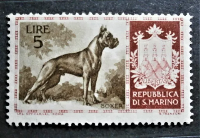 Sehr Alte Briefmarke ~5 Lire ~  Republica  Di  S.Marino  .( ͡° ͜ʖ ͡°)👍