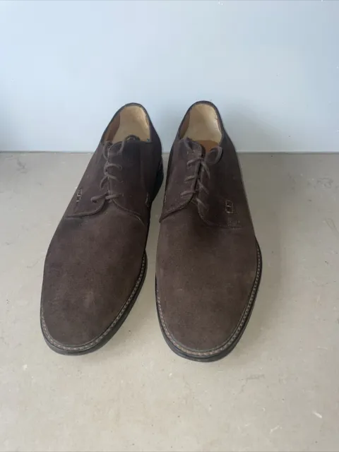 Massimo Dutti Men’s Shoes Derby. Suede Brown Size 42 EU Excellent Condition
