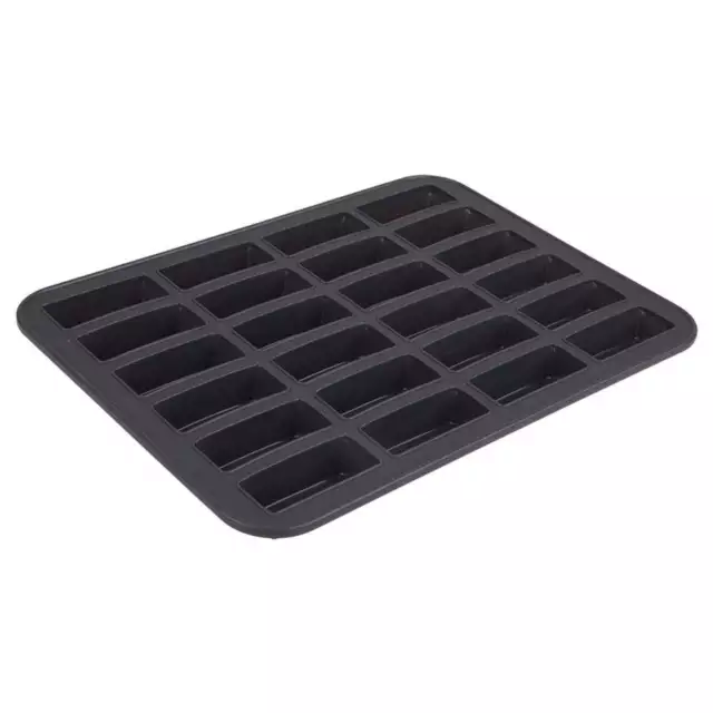 Daily Bake Silicone 24Cup Mini Bar Pan Carbone Acciaio Rinforzato Facile Rilasci