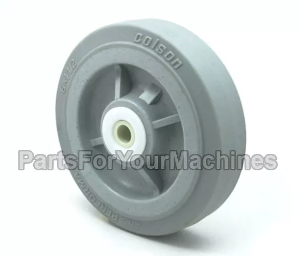 Colson Performa, Wheel 6"X1-1/2", 3/8" Axle, Non-Marking, Buffers, Carts,Shelves
