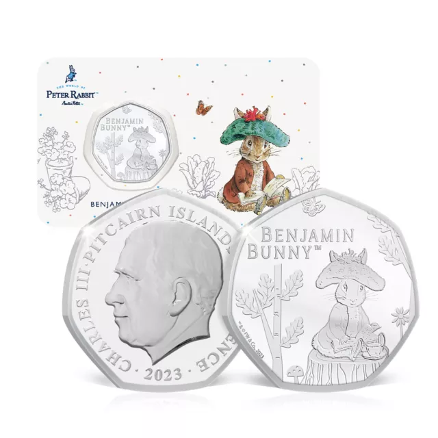 Beatrix Potter World of Peter Rabbit Benjamin Bunny Brilliant Uncirculated Coin