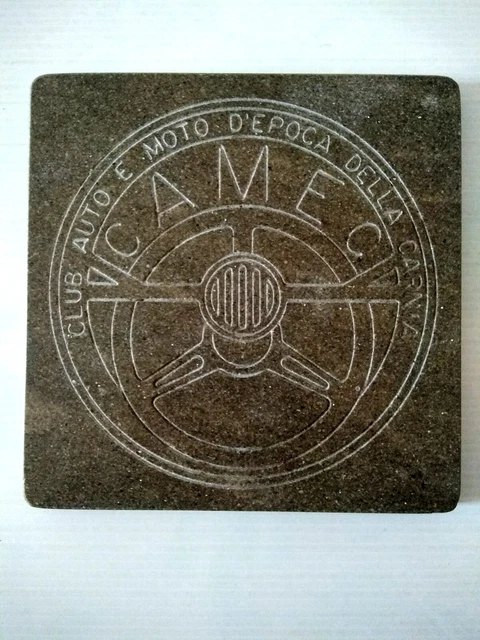 Piastrella Ceramica CAMEC Club Auto e Moto d'Epoca della Carnia commemorativa