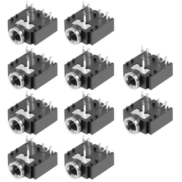 Conector PJ307 de Montaje en PCB de 5 Pin Hembra de 3,5mm Conector estéreo 10pzs