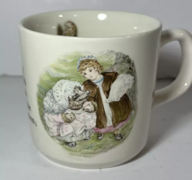 Wedgwood of Etruria & Barlaston Mrs. Tiggy Winkle Mug 3 Inch Made in England