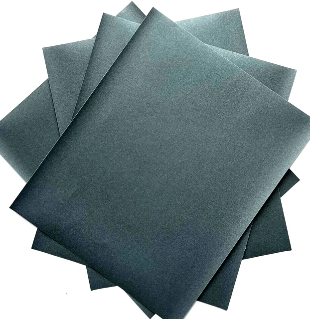9 x 11" WET OR DRY SANDPAPER SHEETS - 280 GRIT - 3M #02005 - PACK OF 4 SHEETS
