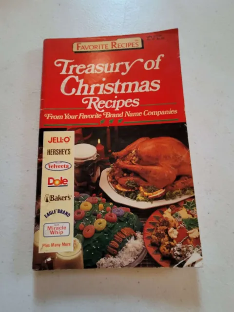 Vintage Treasury of Christmas Recipes Favorite Brand Name Companies  Cookbook