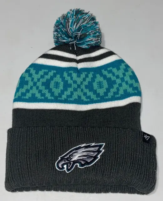 LVII Super Bowl 57 - ‘47 Charcoal Cuffed Philadelphia Eagles Beanie Hat/Cap NWT