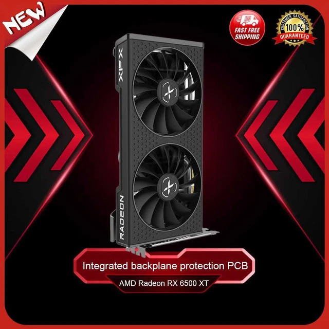 uk XFX RX 6500 4GB 64Bit GDDR6 Graphics Video Card HDMI-compatible DP Interface