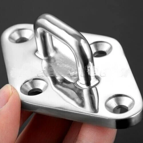 Boat Yachting Diamond Marine Grade 316 Stainless Pad Eye Hook Plate Heavy Duty