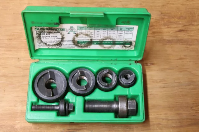 Greenlee Knockout Punch Set 7235BB 1/2",3/4",1", 1 1/4"