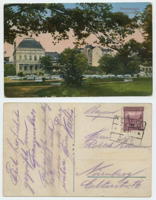 111958 - Franzensbad - spa - postcard, run