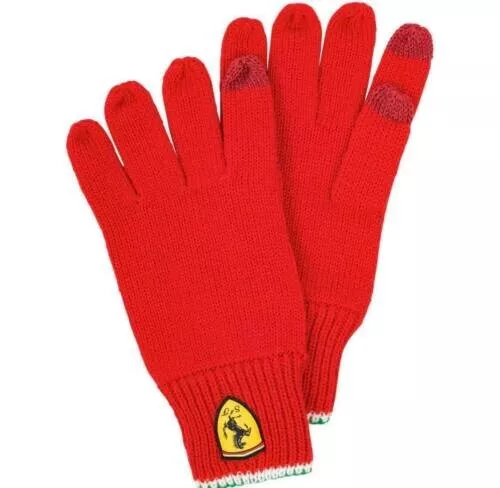 Scuderia Ferrari Strickhandschuhe Handschuhe Touchscreen Unisex NEU