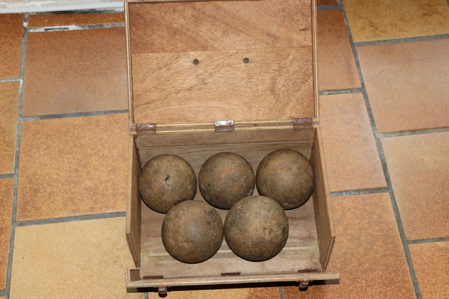 Ancien Jeu De Boules Orbes Picnic Majordome MCM Orange - USA Années 70, Occasion