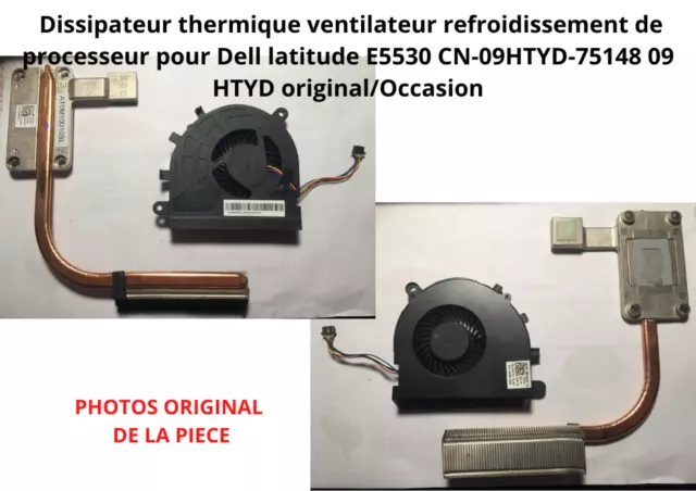 Pour Dell latitude E5530 ventilateur refroidissement processeur CN-09HTYD-75148