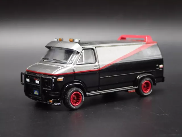 1983 83 GMC Vandura A-Team Transporter 1/64 Maßstab Sammlerstück Diorama Auto