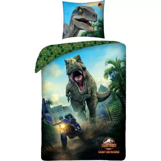 Jurassic World - Parure de Lit Enfant Dinosaure Cretaceous - Housse de couette 1