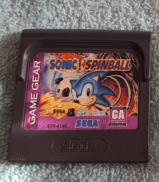 SONIC SPINBALL (SEGA Game Gear, 1994) The Hedgehog Tested Working