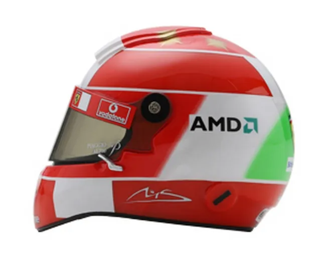 PREORDER 1:5 Casco Helmet F1 MICHAEL SCHUMACHER 2004 - Italian GP FERRARI SPARK