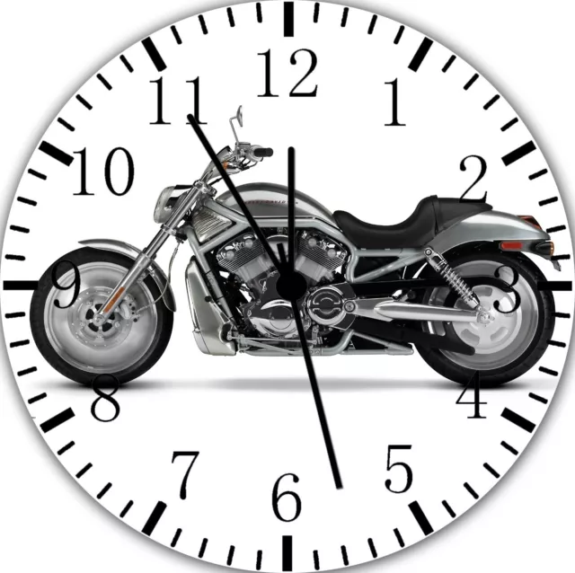 Americano Moto Frameless Bordes Wall Clock Bonito Para Regalos O Decoración E342