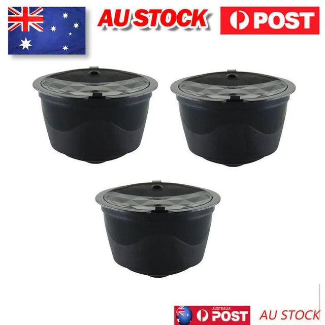 3pcs Refillable Coffee Capsule Cup Dolce Gusto Nescafe Reusable Filter Pod