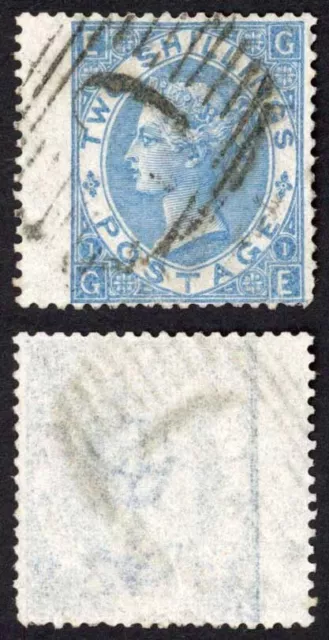 British Levant SG Z120 2/- Blue  with Constantinople C Postmark