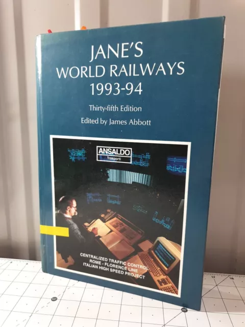 Janes World Railways 1993-1994 James Abbott Hardback Book EX-LIBRARY