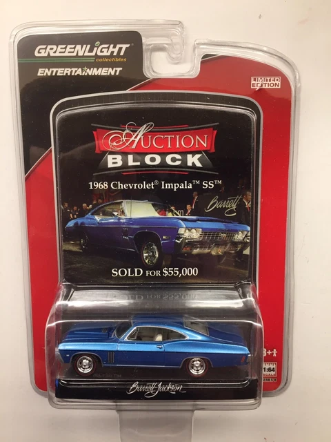 Greenlight 1/64 – 1968 Chevrolet Impala Fastback – Barrett Jackson – Édition Limitée