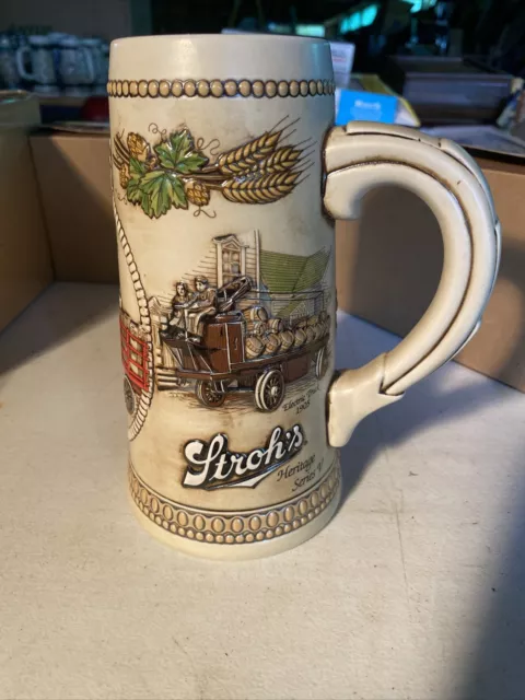 Strohs Beer Stein Heritage Series V  Beer Delivery Vehicles Of Past  The Packard