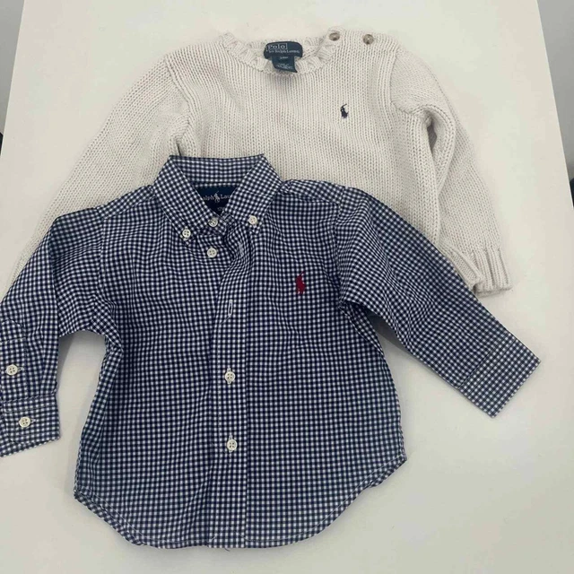 Ralph Lauren Cotton Blue White Gingham Bundle