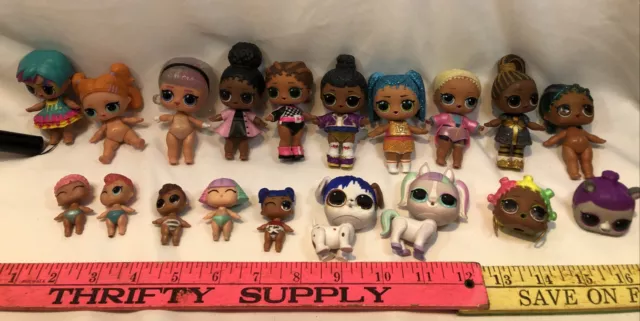 Lol Dolls Bundle x 17 Glitter Minis Pets Etc