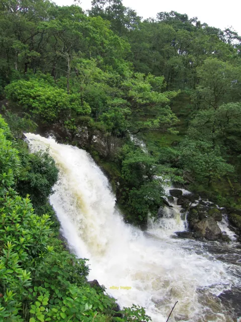 Photo 12x8 Waterfall by Loch Lomond Inveruglas  c2019