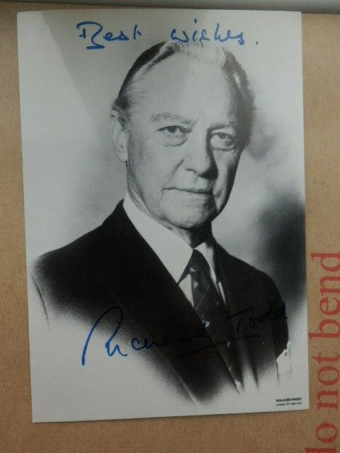 Richard  Todd - British Actor -- Autographed Photo