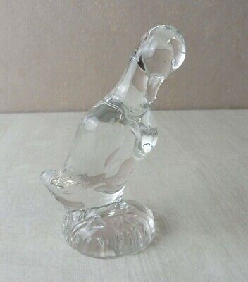 Statue En Cristal DAUM Nancy Oiseau Cigogne 44 CMS Haut 