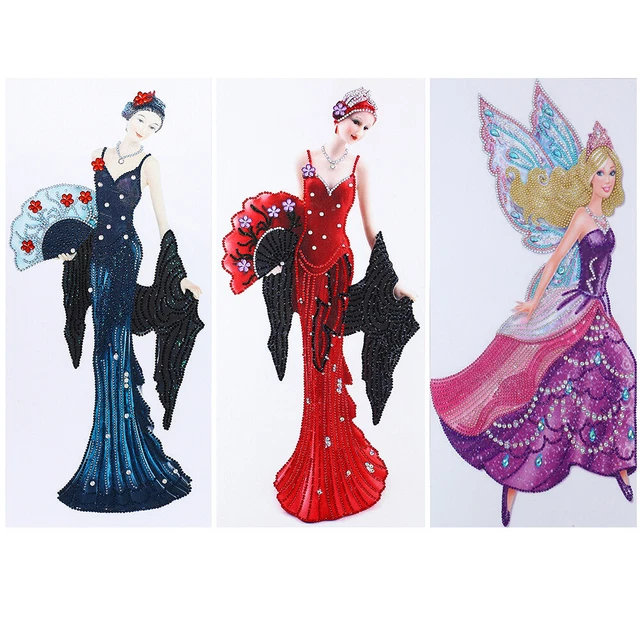 liuwei 5D-Diamant-Malerei-Set f? Erwachsene, DIY, Damen, spezielles Diamantgem?d