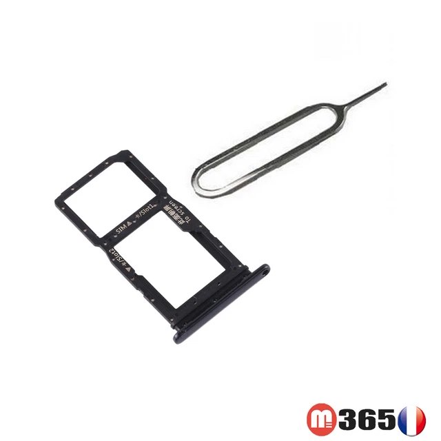 Tiroir Carte SIM Pour Honor 10 (COL-L29) - Plateau SIM Noir, Référence 05092506001, Neuf D'origine