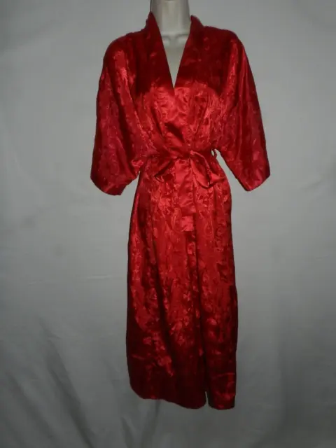 CONTESSA DI ROMA size S red satin robe $49.99 - PicClick