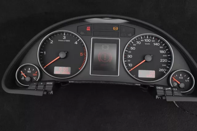 AUDI A4 B6 B7 8E 05-08 KM/H Color Speedometer Instrument Cluster MFA 8E0920932