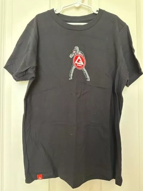 GRACIE BARRA Jiu Jitsu Short Sleeve T-Shirt BLACK Size Youth Medium YM