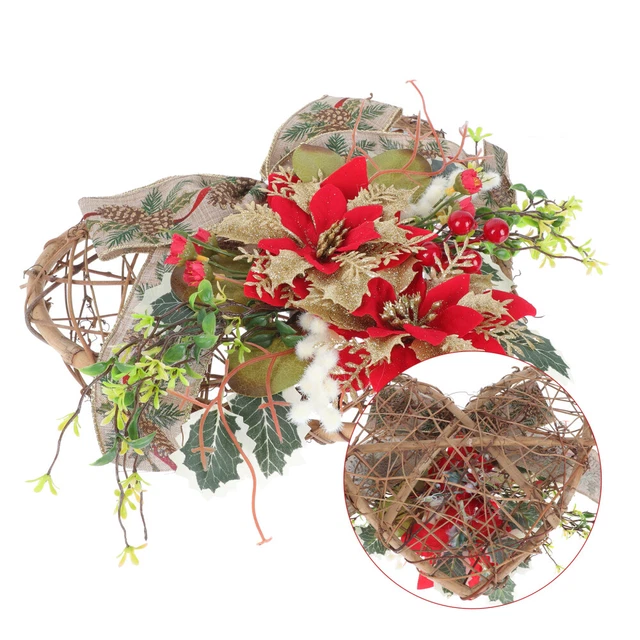 Décoration D'arbre De Noël Tenture De Porte De Noël Fausses Plantes Décorer