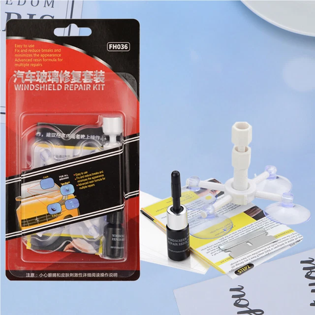 KIT DE RÉPARATION Pare-brise Fissuré Outils Verre La Fenêtre EUR 8,62