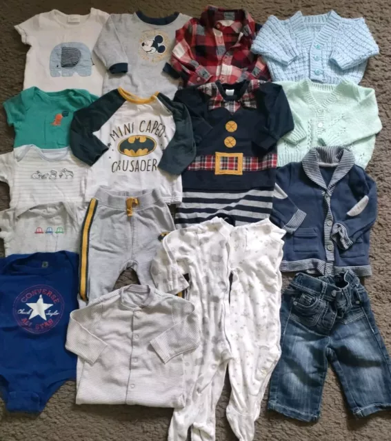 Baby Boys 3-6 Months Mths. Job Lot Bundle. Tops, Joggers, Jeans,  Outfits